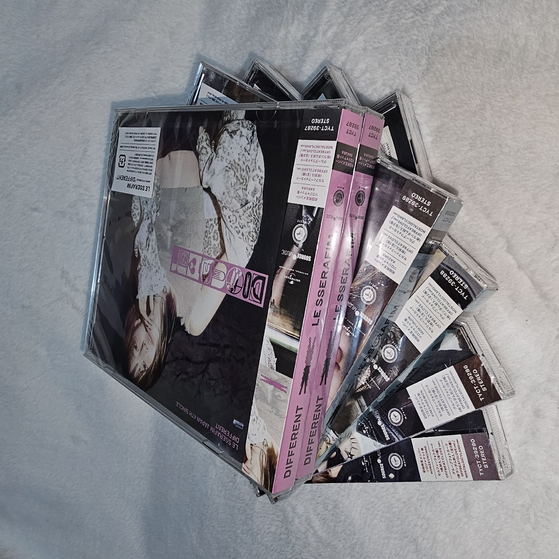 LE SSERAFIM DIFFERENT 日專 單封 專輯 未拆封出清 櫻花 彩源 一葉 允真 恩採