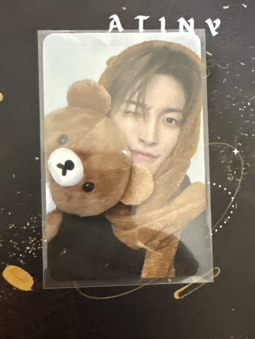 Ateez 金弘中拉拉熊簽售卡