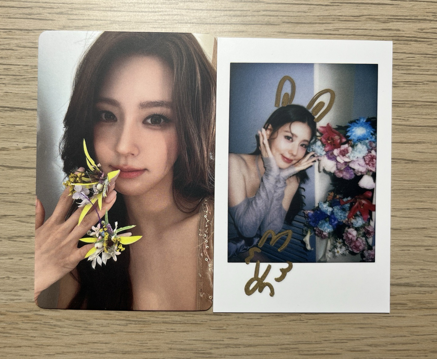 拍立得灰+雜誌卡花