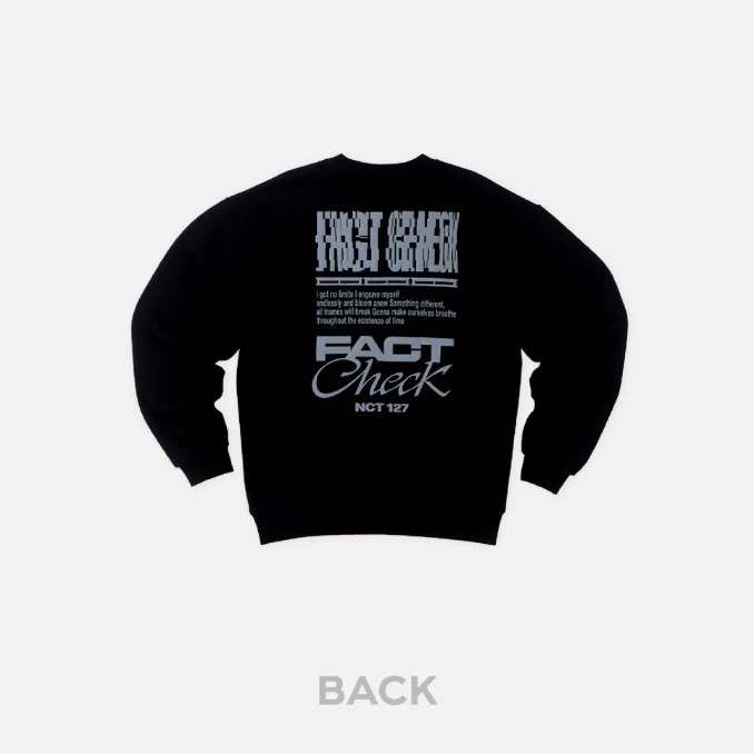 NCT 127 Fact Check MD 長袖大學T