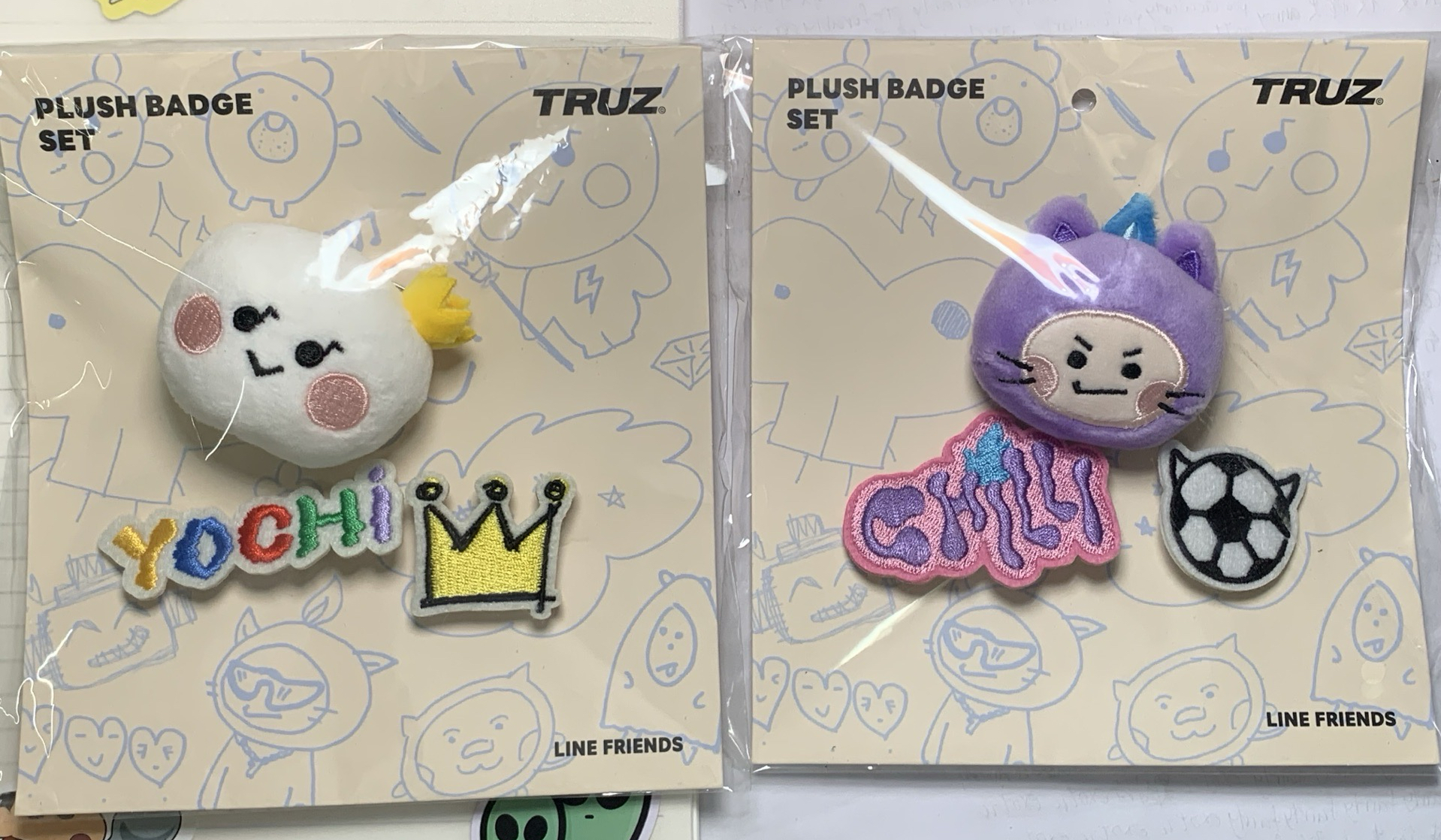 TRUZ yochi/chilli徽章組