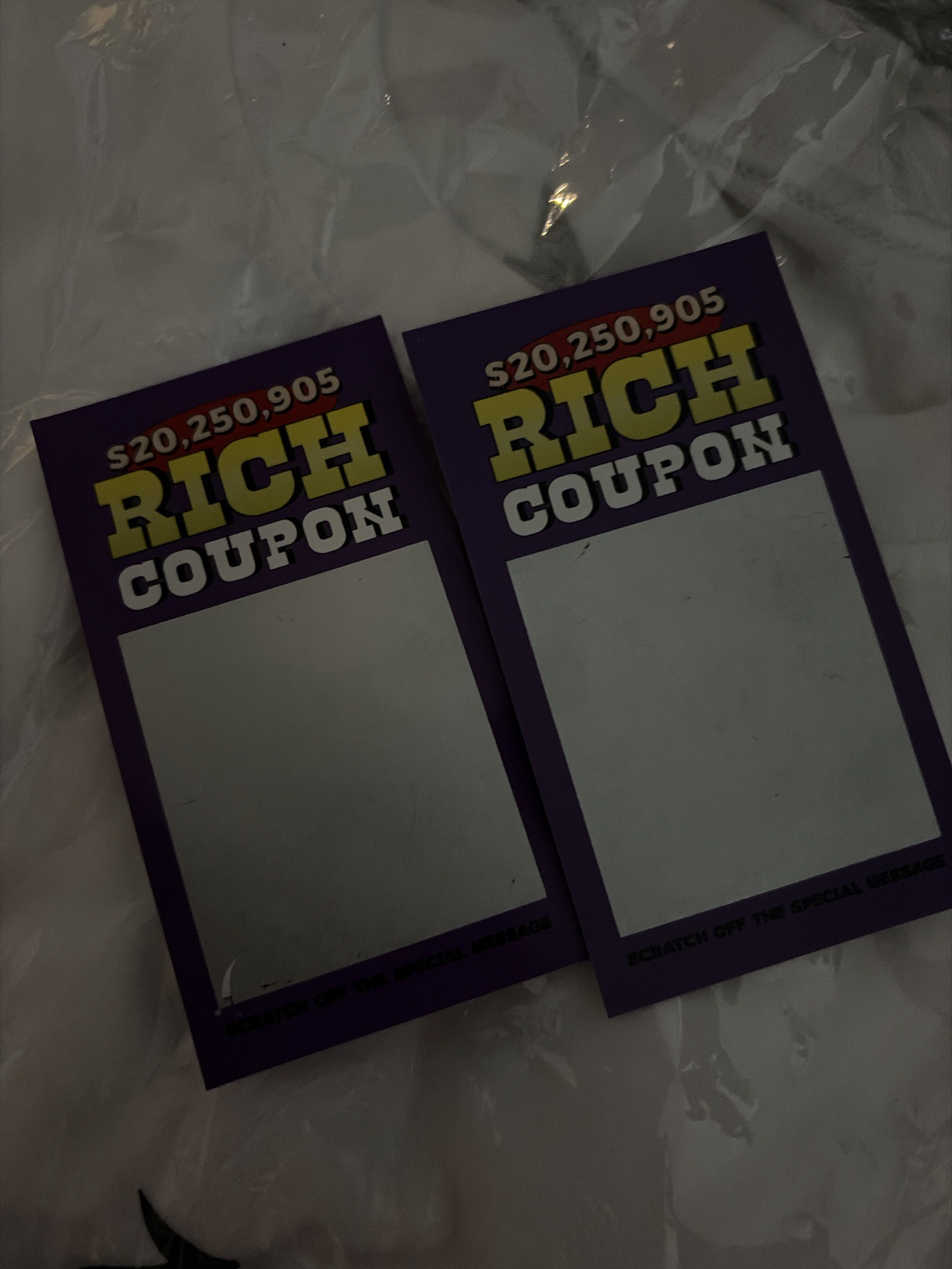 rich man線下刮刮卡 全新未刮