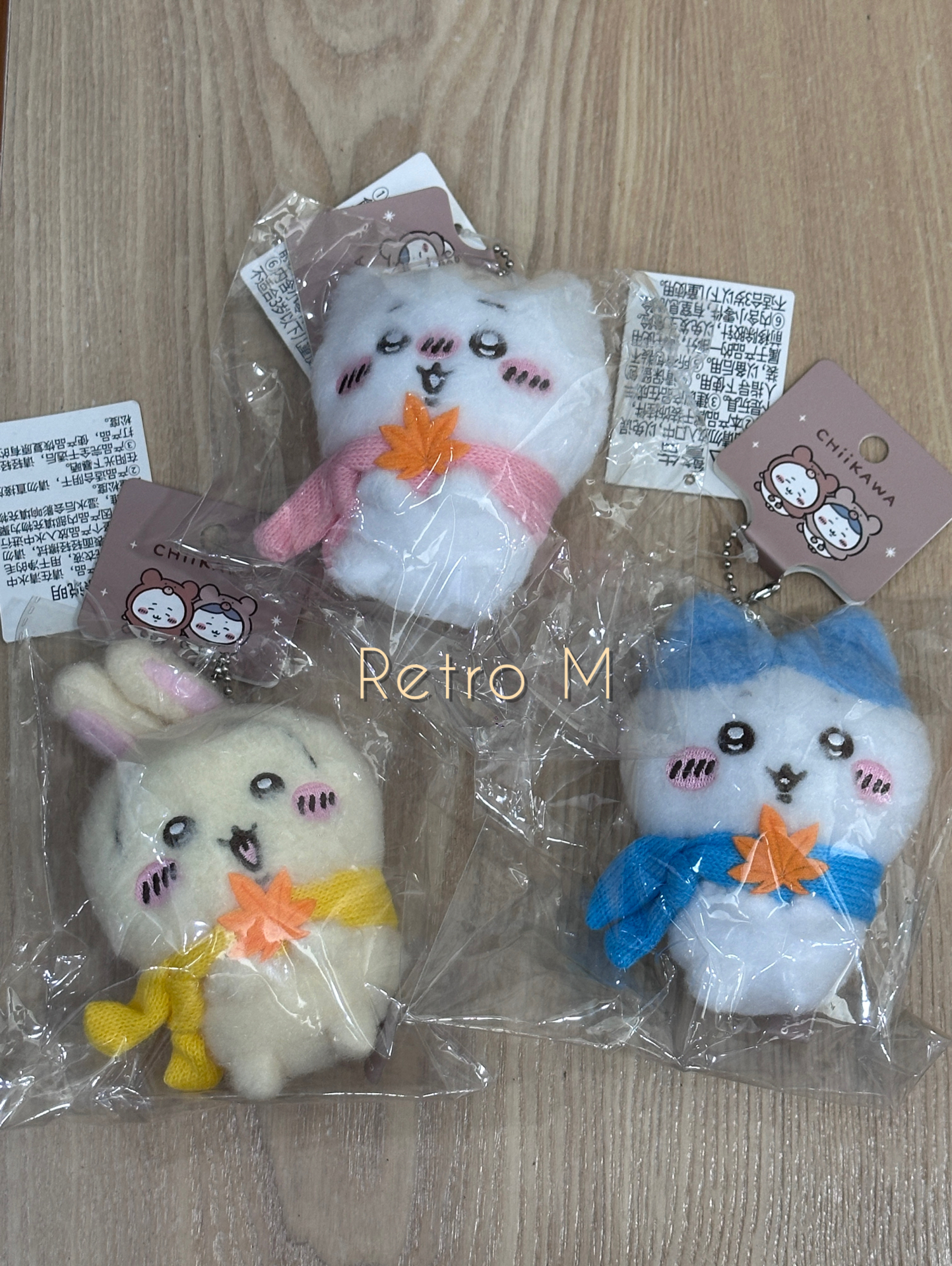 毛茸茸過冬系列 楓葉圍巾吊飾