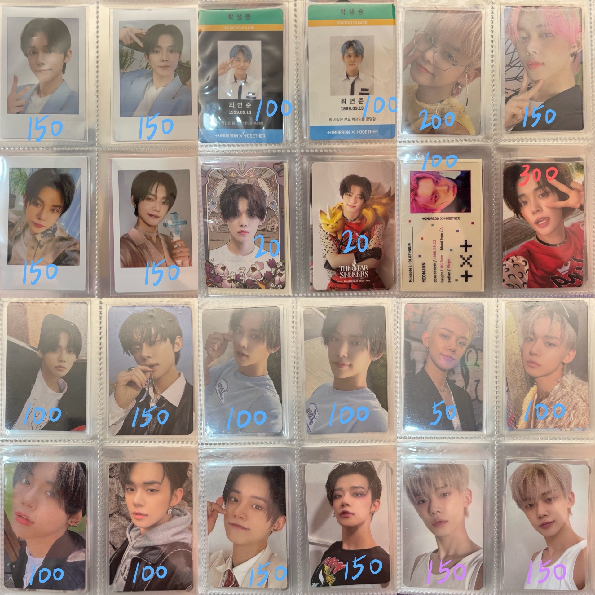 TXT然竣小卡4️⃣ 紅字需綁勿直接下單