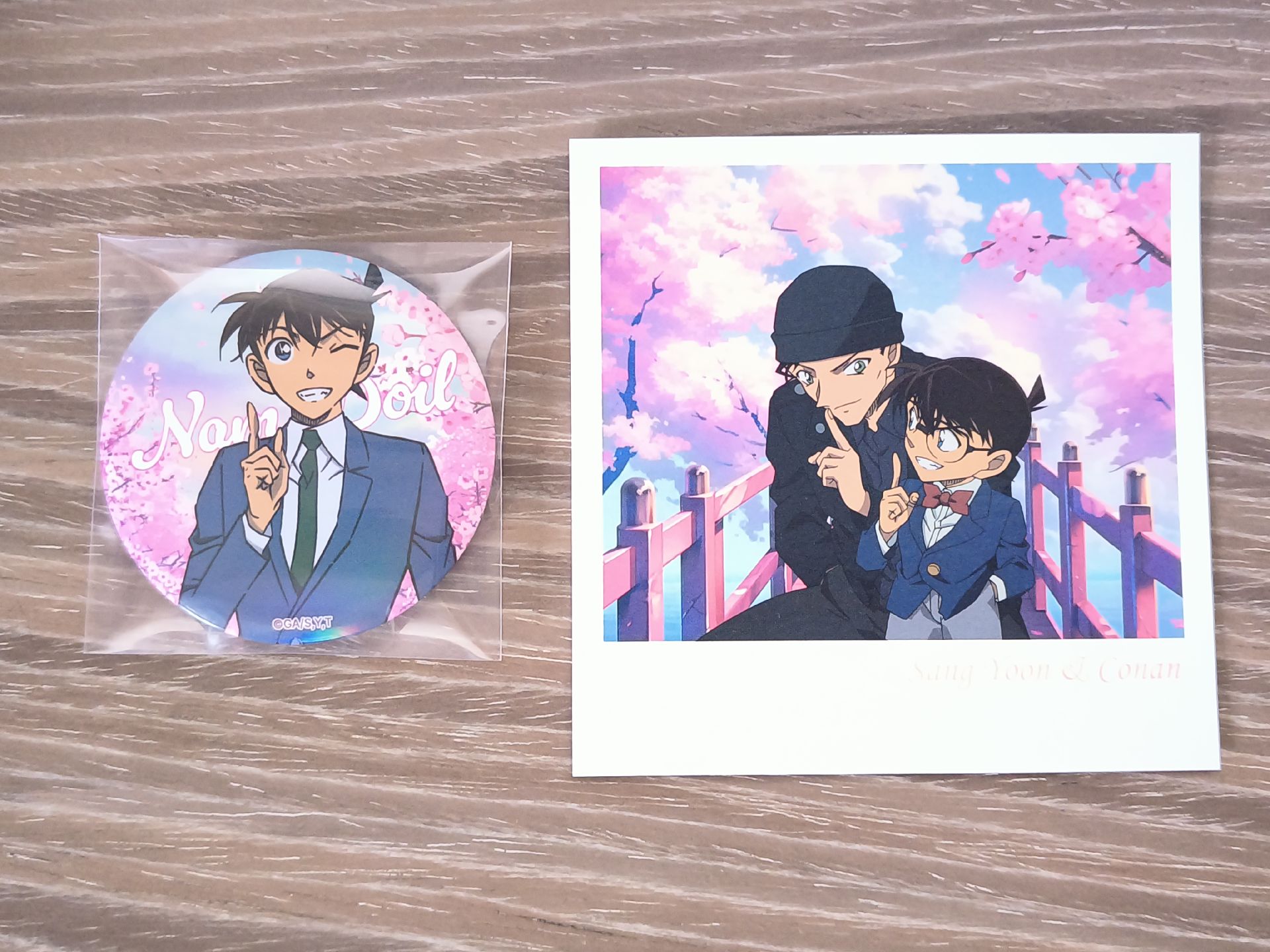 名柯 櫻花系列徽章、拍立得