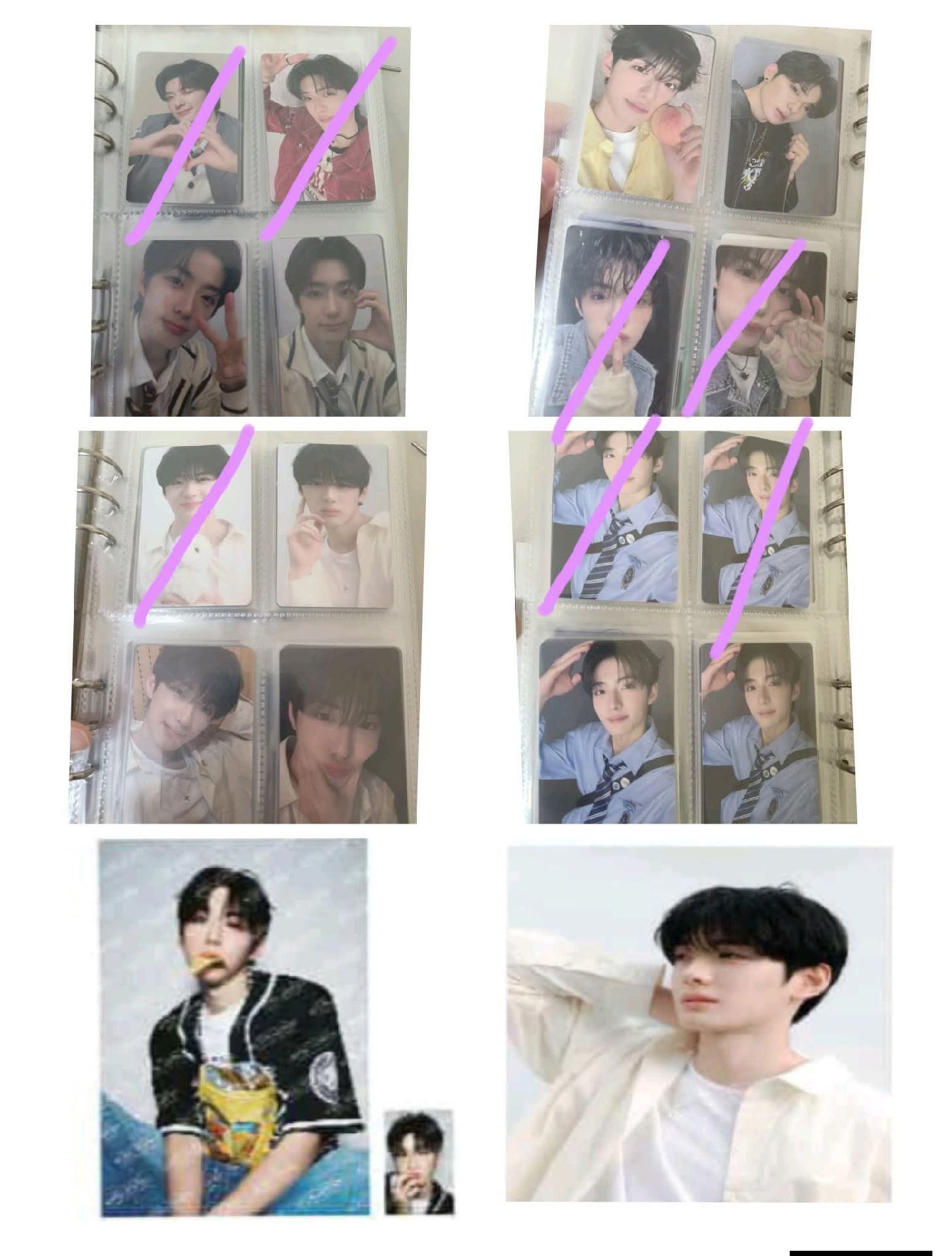 鄭相炫 第一、二週 展覽卡 A4組 大撕拉 A4卡冊