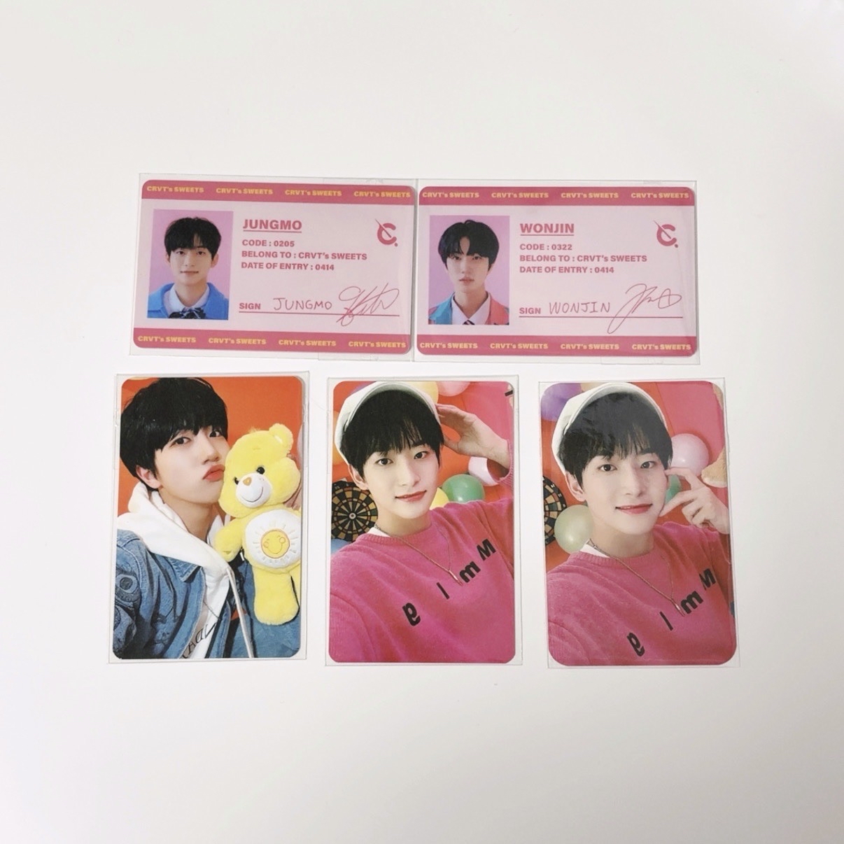 CRAVITY 具廷謨 咸元進 自拍卡 年曆卡