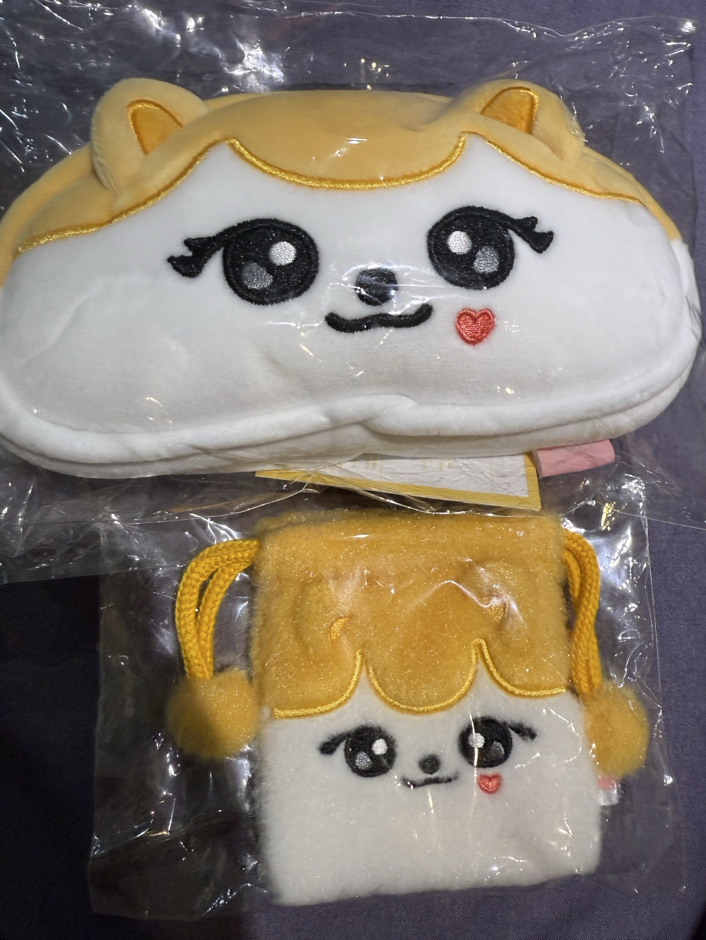 栗子周邊 錢包+小束口袋