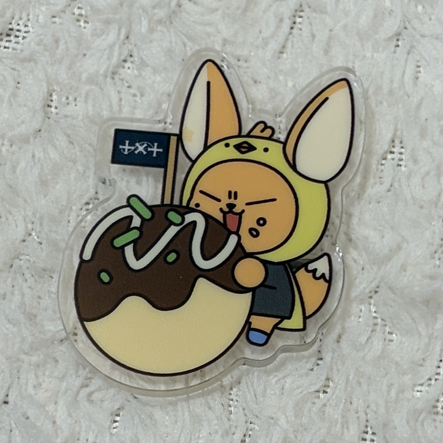 角巴兔 黃春章魚燒徽章