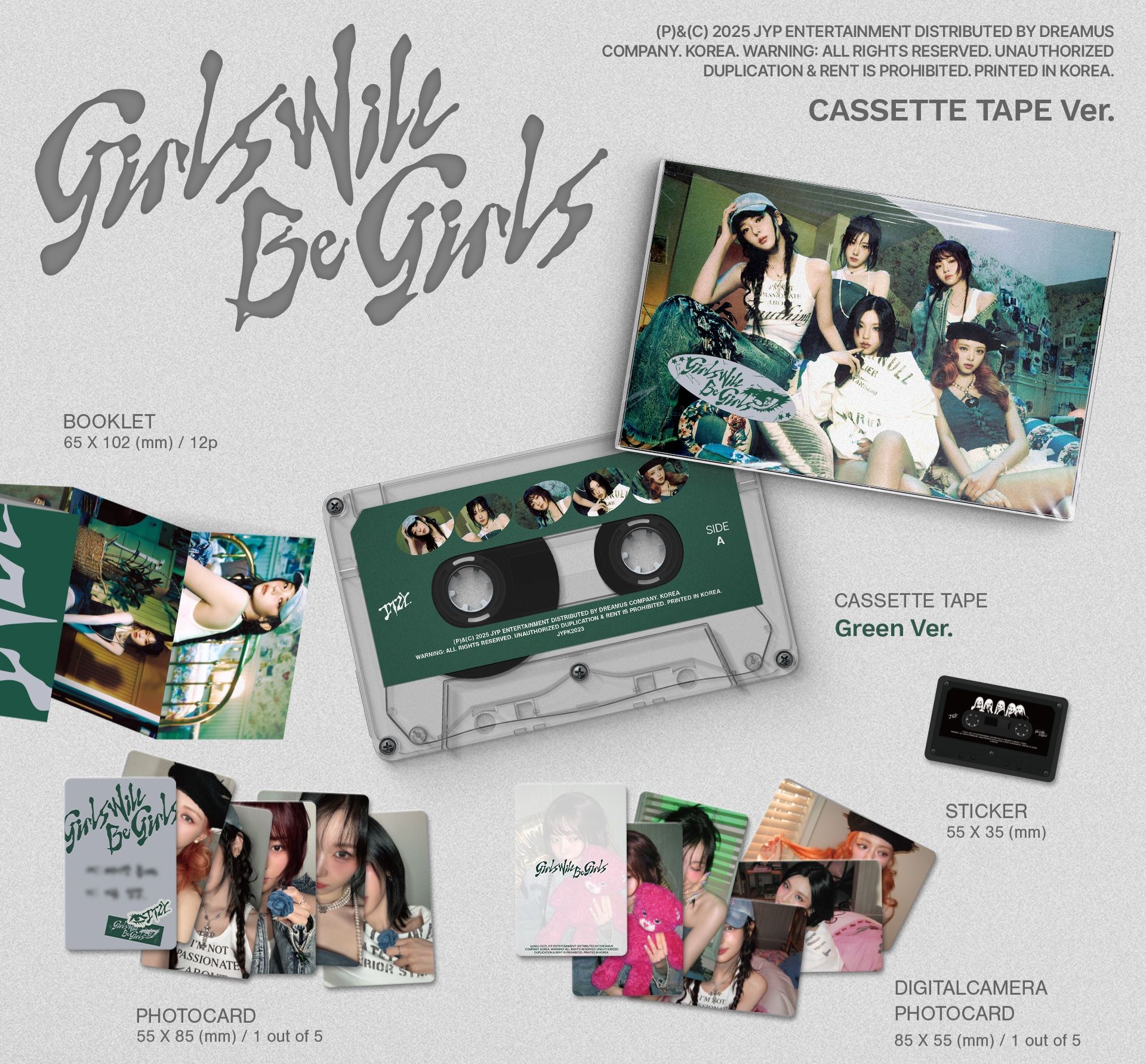 ITZY Girls Will Be Girls 電子專 卡帶 專卡 特典卡