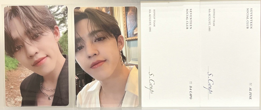 💙💙喆 Social Club 小卡*2+名片01、02