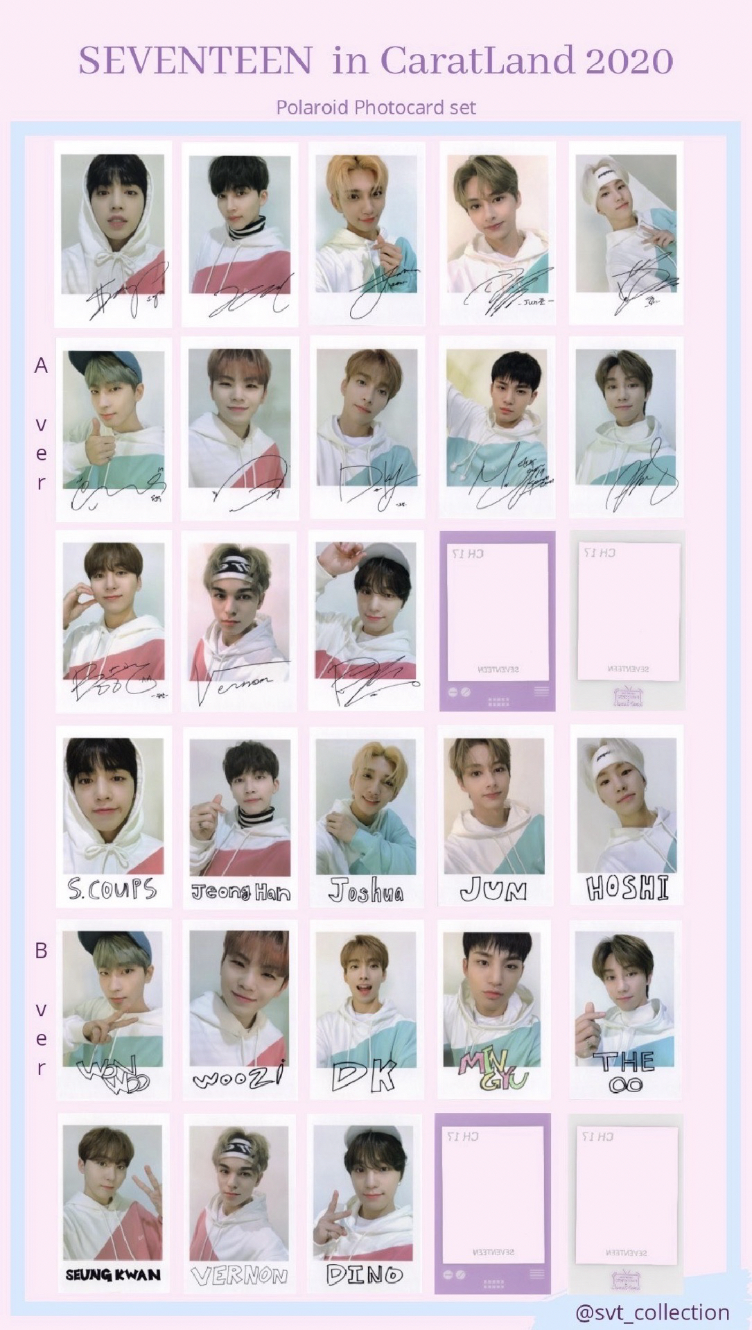 SEVENTEEN 20‘克拉島 拍立得