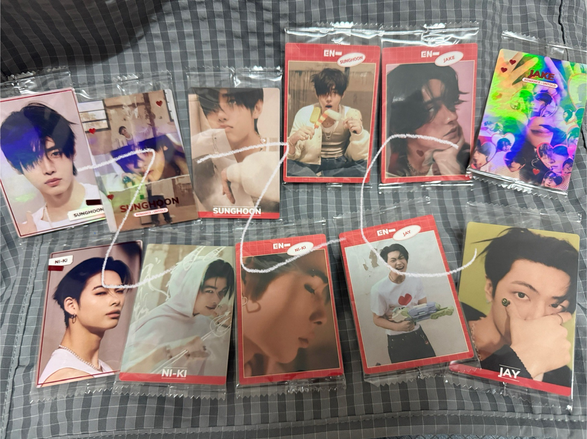 ENHYPEN日本萬代威化餅 小卡貼紙