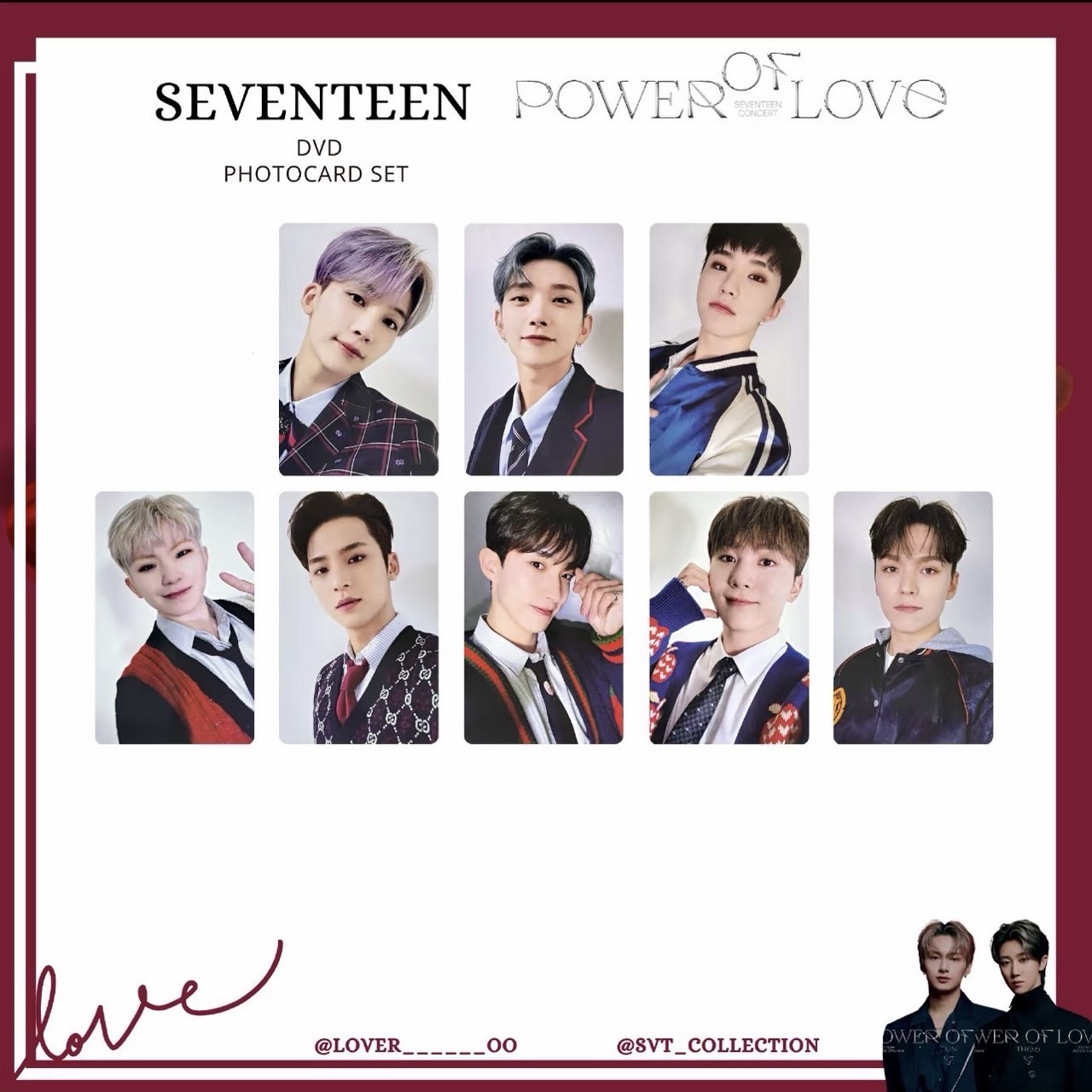 Power of love DVD小卡