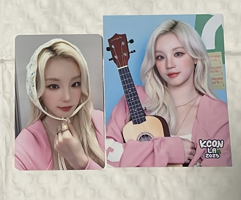 i-dle Kcon 雨琦隨機小卡和旗子卡