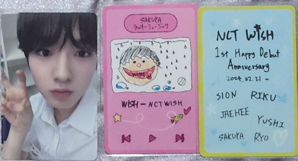 1週年幸運卡（3張一起）