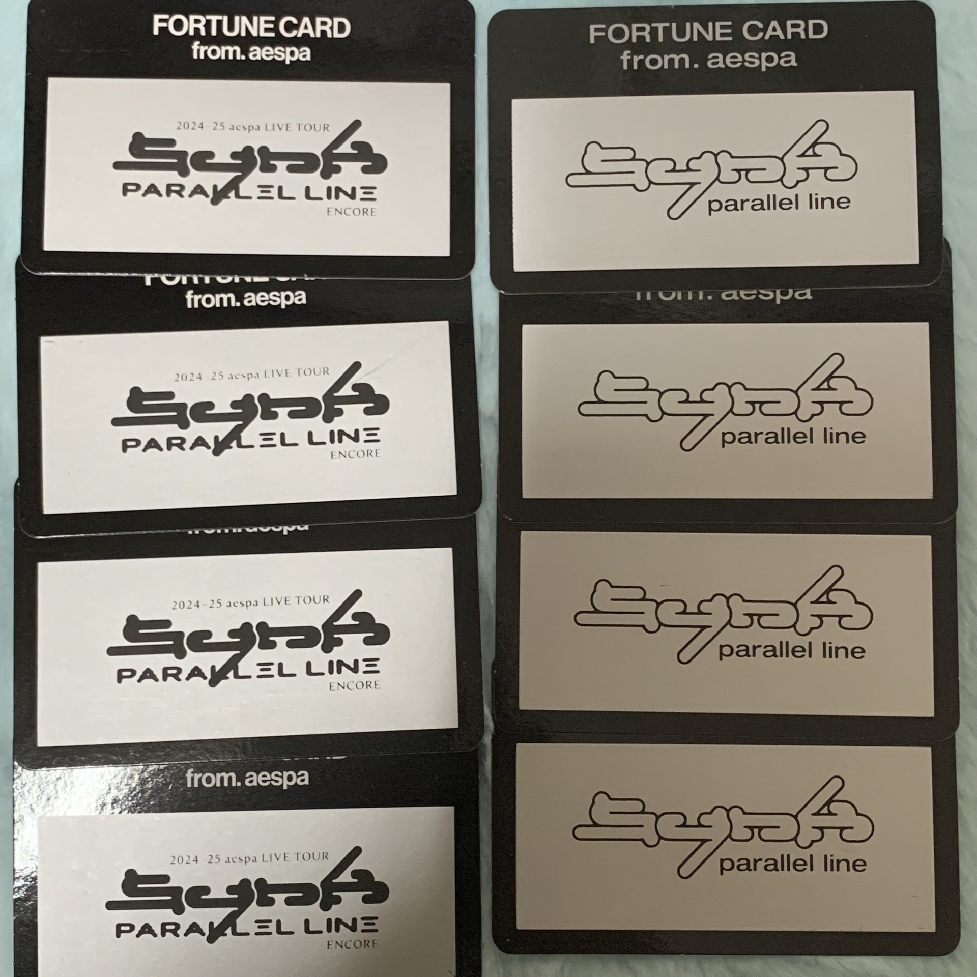 aespa隨機卡包刮刮卡（沒有刮開）
