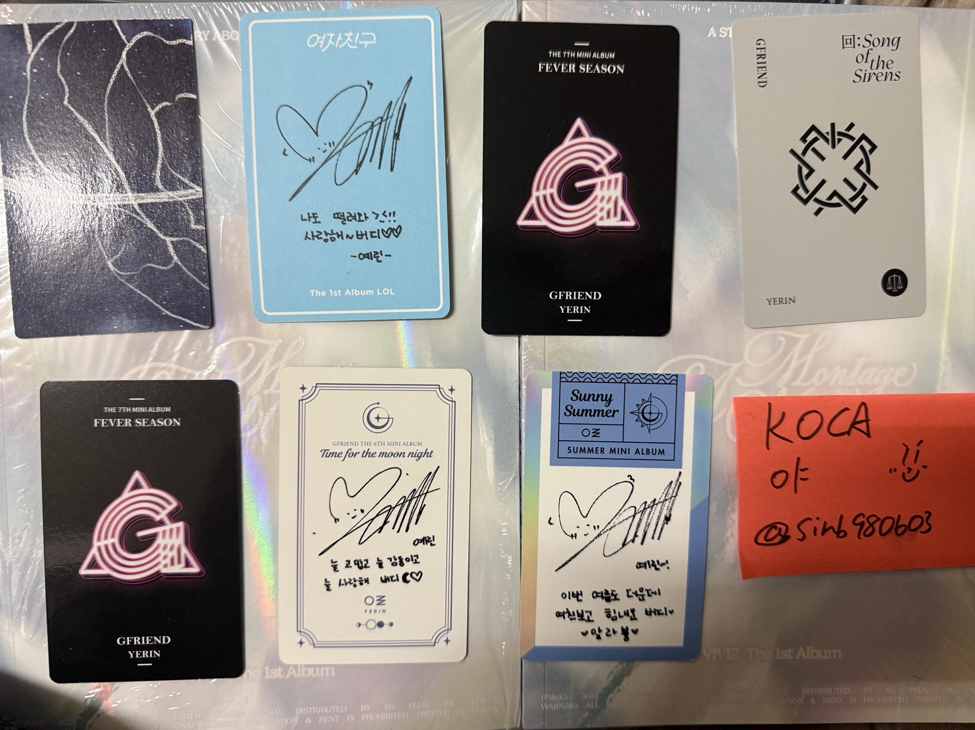 GFRIEND YERIN 女友時期專卡