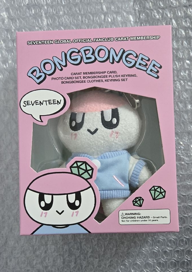 SEVENTEEN 9期會員禮 蹦蹦娃+鑰匙圈吊飾
