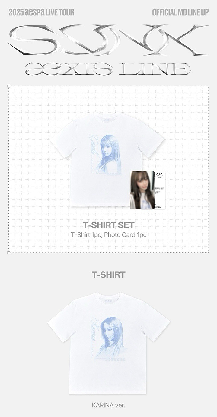 aespa | 2025 synk: aexis LINE | 三巡周邊 | T-shirt