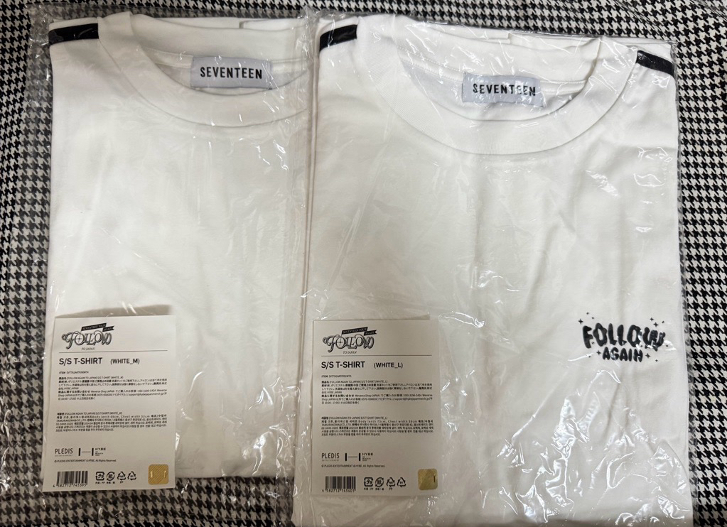 【現貨全新未拆】seventeen follow again 日巡 日本 白T 短袖 上衣 李碩珉同款 演唱會