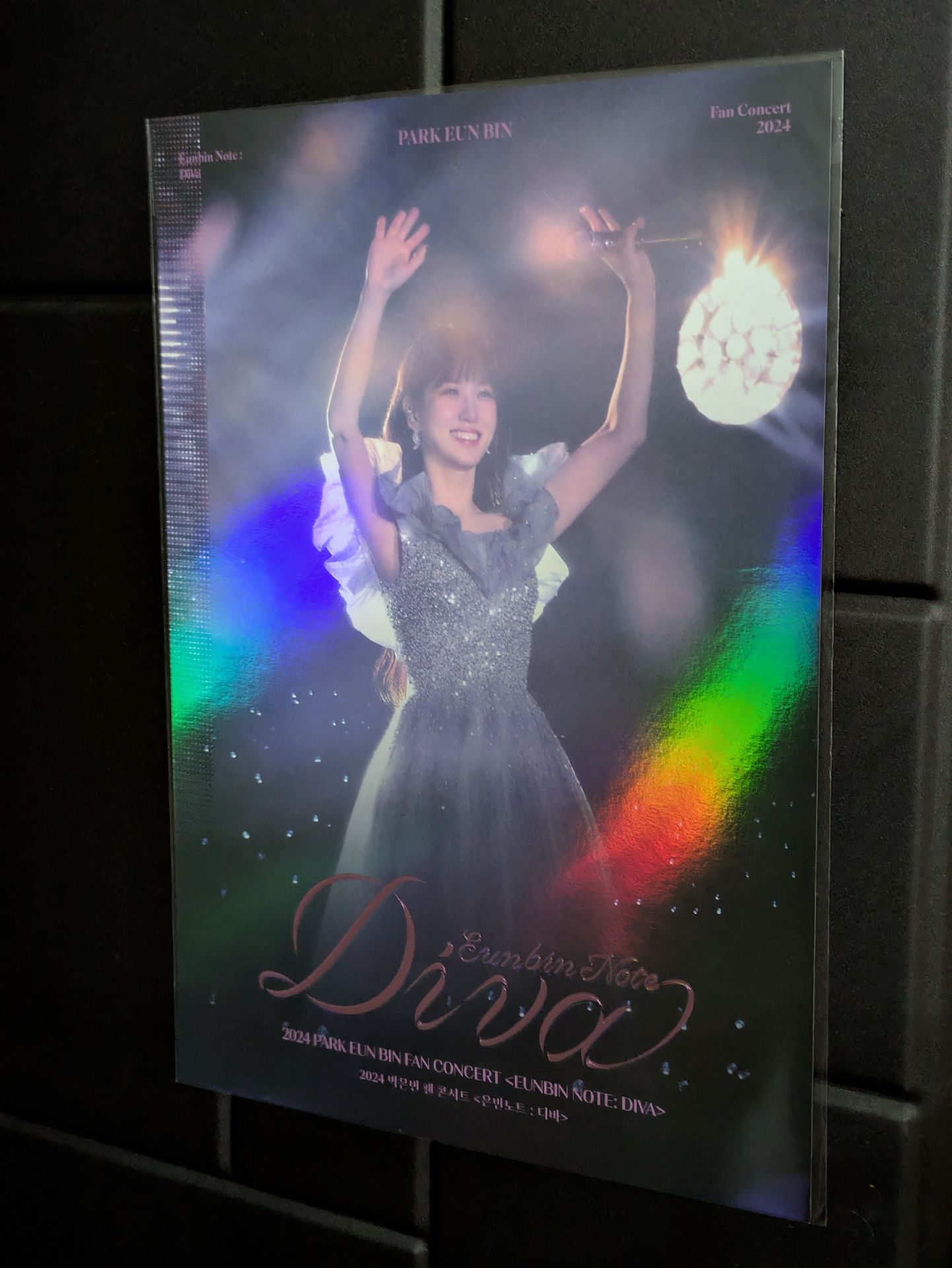 朴恩斌 2024Diva演唱會電影 第一週特典海報 A3厚紙