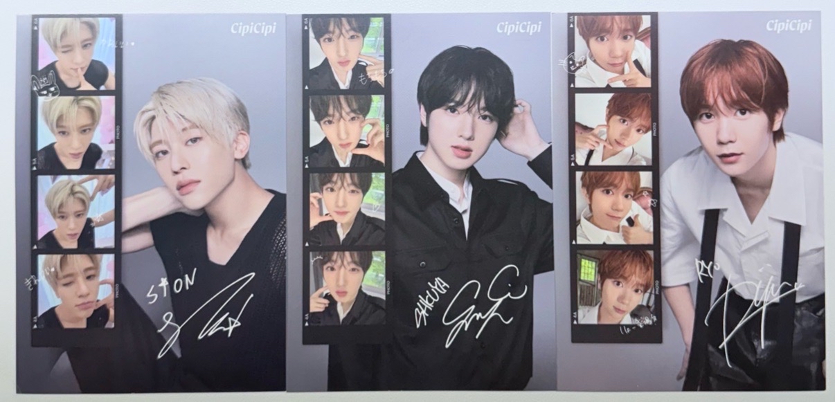CipiCipi代言 明信片 Sion+Sakuya+Ryo不拆