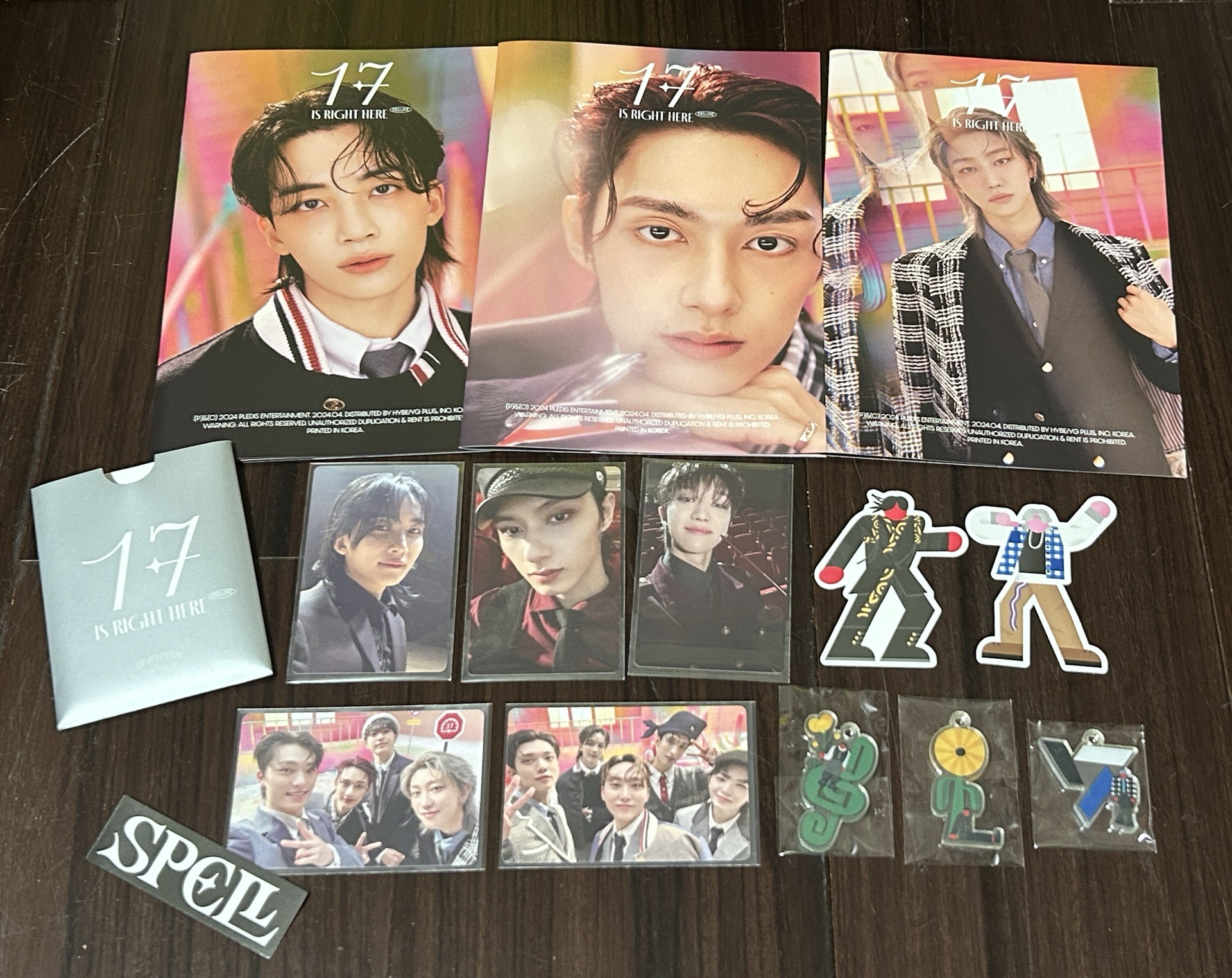 SEVENTEEN 精選專 豪華版 寫真 壓克力吊飾 小卡