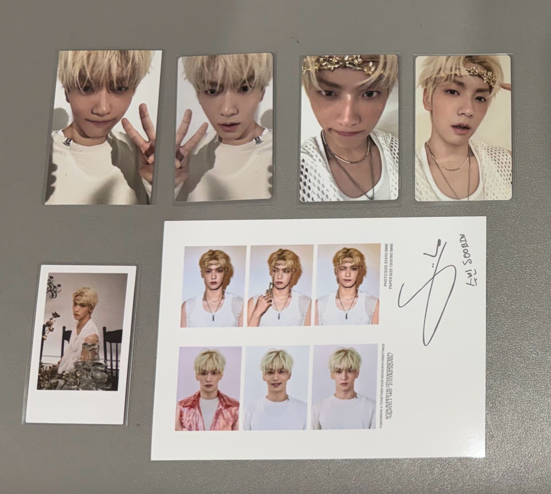 年曆卡 竣彬圭顯個人set