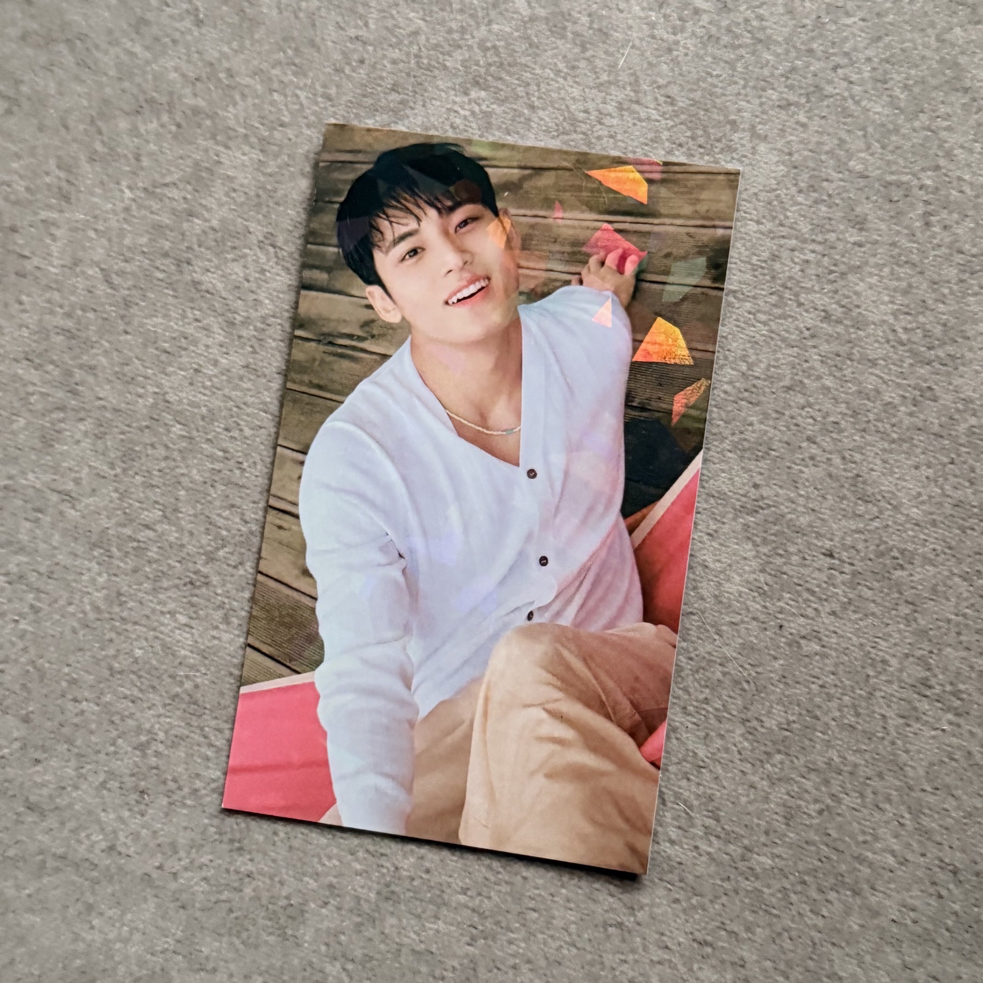 SEVENTEEN 珉奎 Mingyu mini12 HMV 特典卡 玻璃閃卡