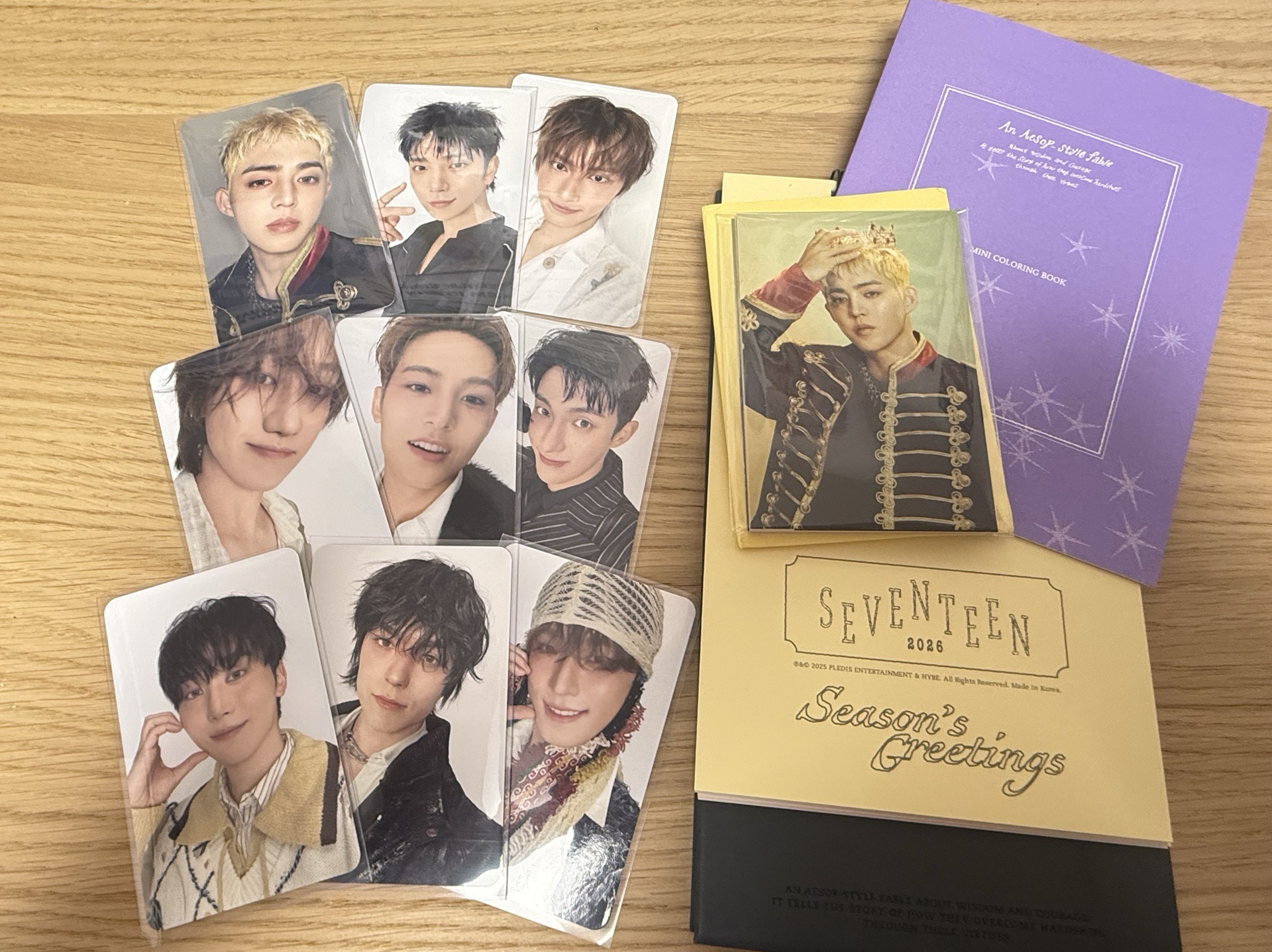 26年曆小卡+wvs特典+桌曆 整圖不拆