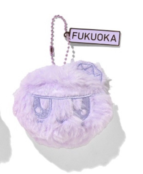 現貨(含綁) 福岡紫色蹦蹦吊飾