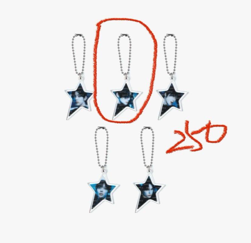 正四快閃LD 竣星星吊飾