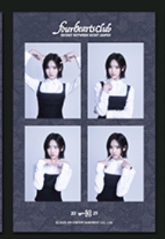 four hearts club明信片jiwoo❗️🈚️證件照+束口袋卡+隨機卡包官拍