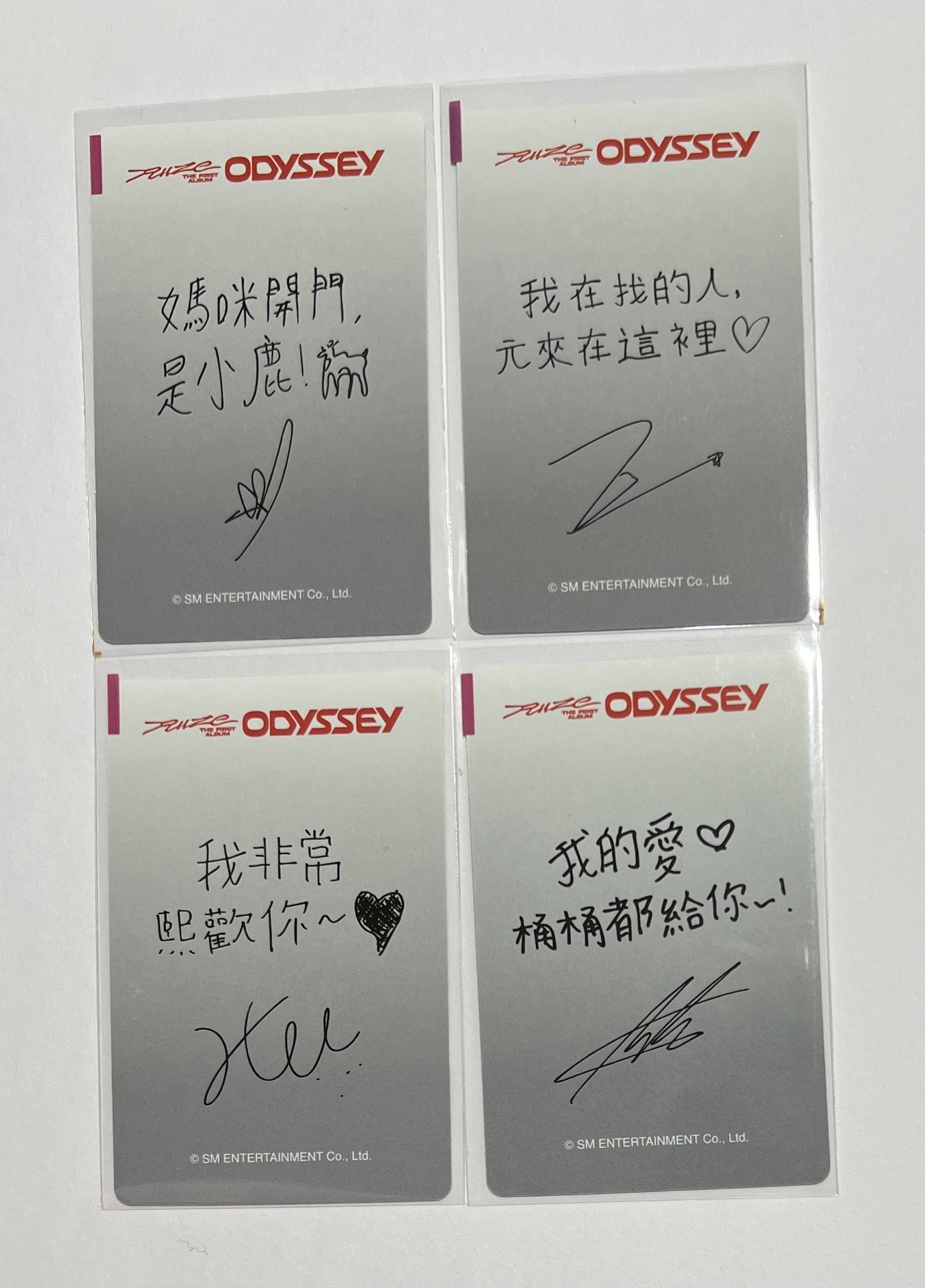 KM 簽售卡含odyssey專