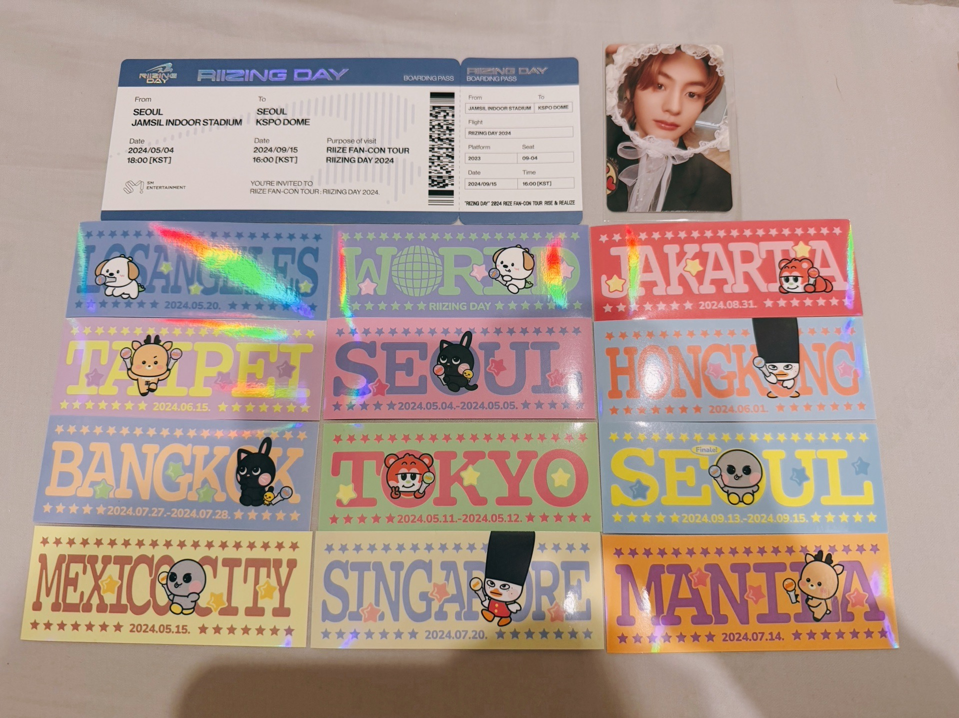 RIIZE ANTON 2024登機證組+安卡