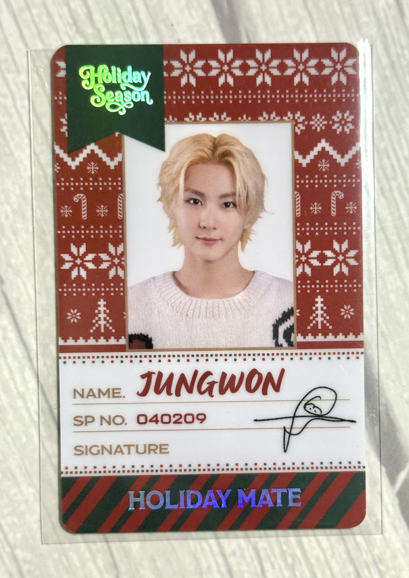 ENHYPEN WORLD SP卡 節日元 未掃碼