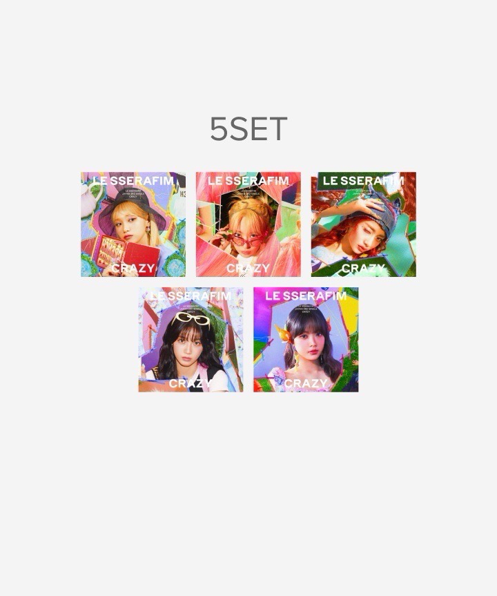 LE SSERAFIM日本單曲三輯CRAZY單封套出