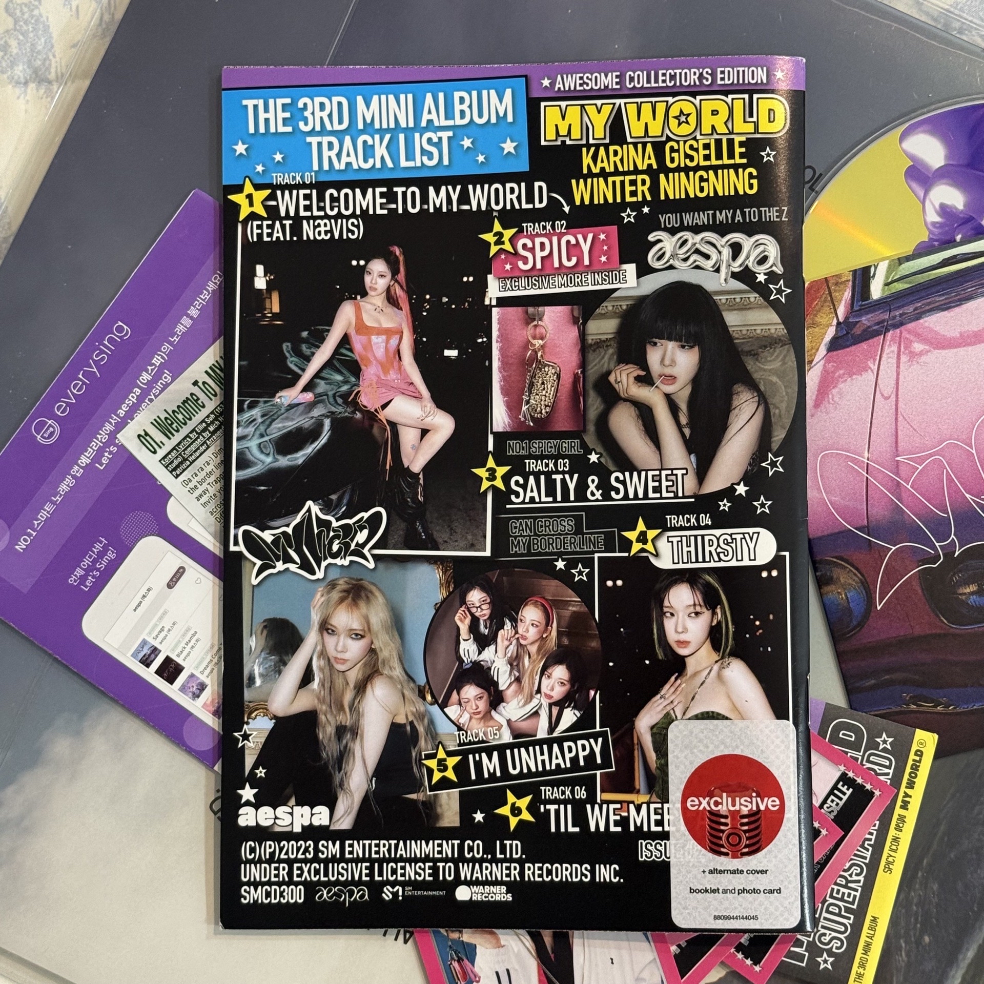 aespa MYWORLD target zine空專