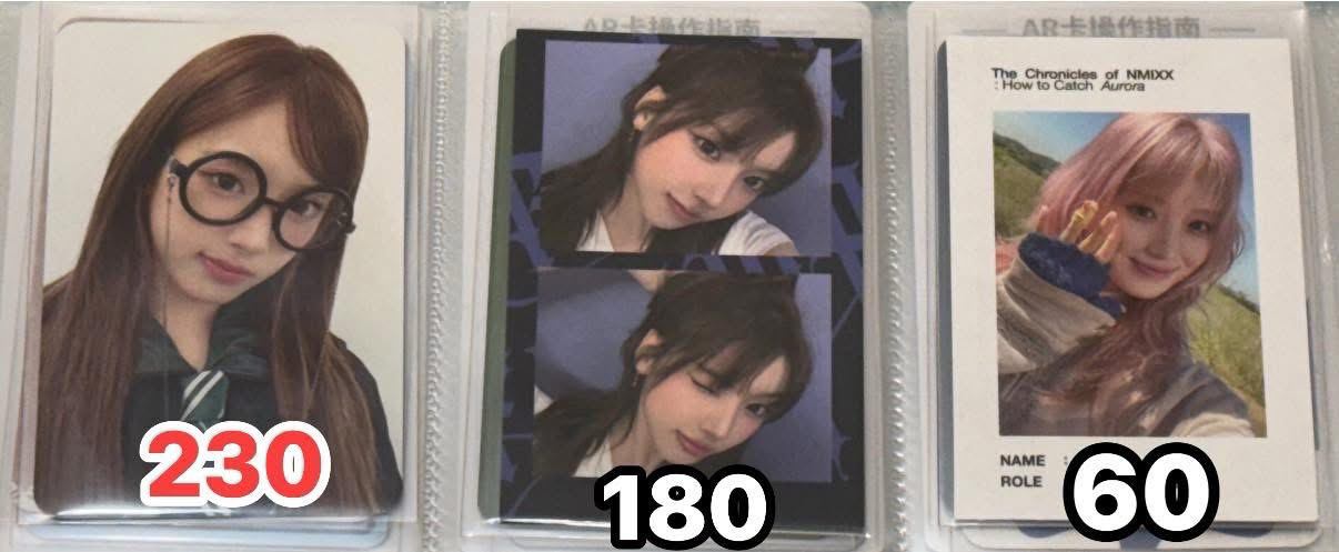 裴友圭卡（標✅表需多帶）