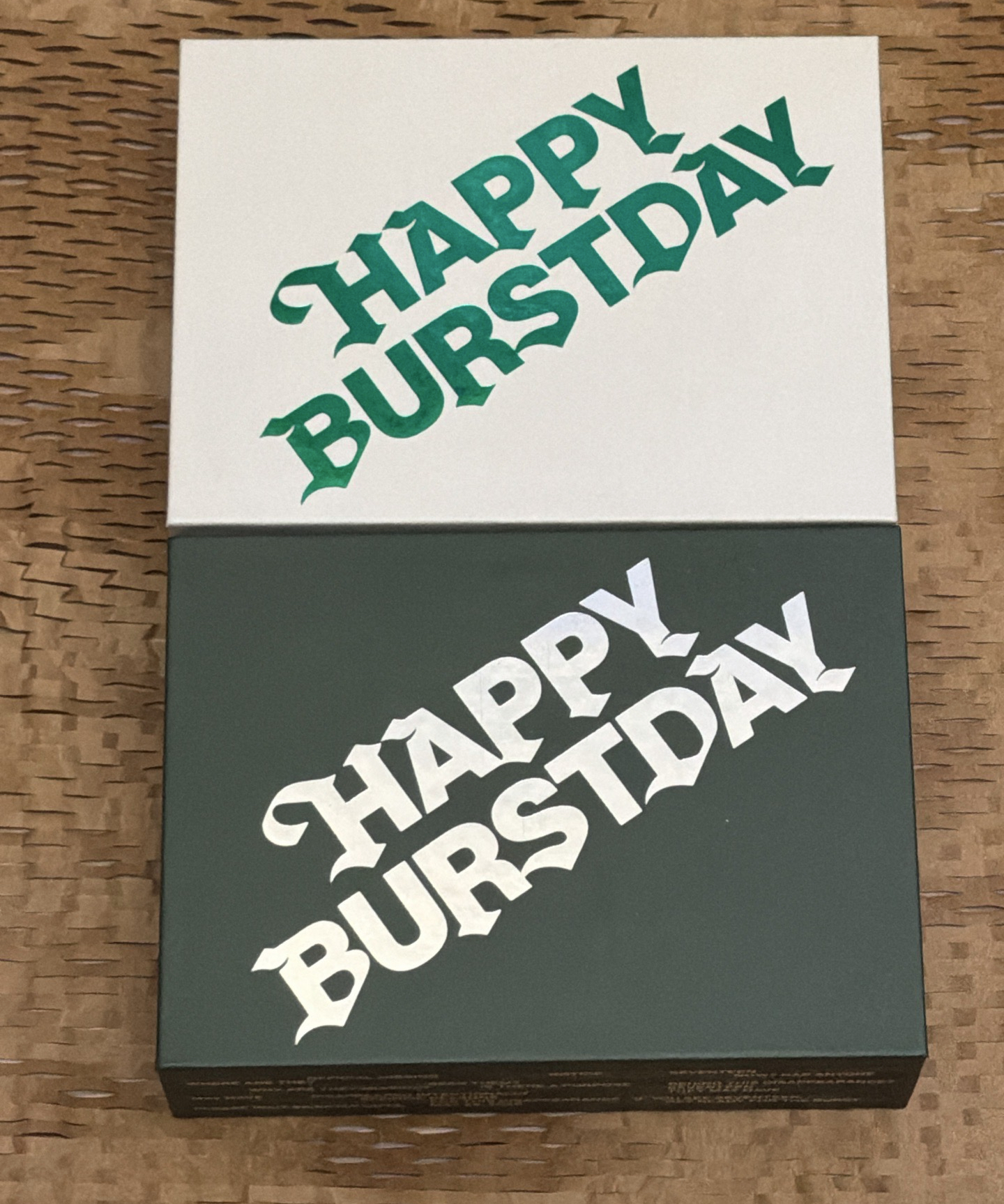 正五無卡綠白兩版一起