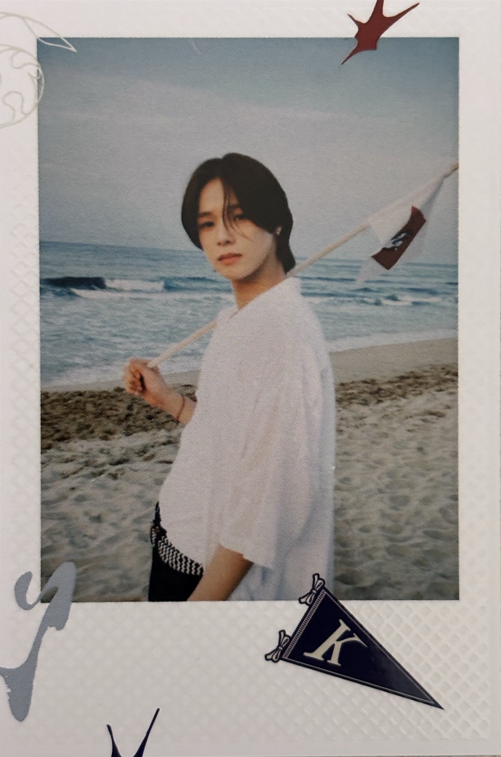 拿著旗子的路隊長拍立得