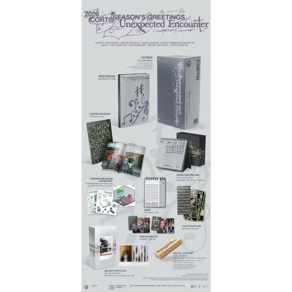 （非現）CORTIS 2026 SEASON’S GREETINGS ［三販］WVS通路（含五張特典+紙膠帶）