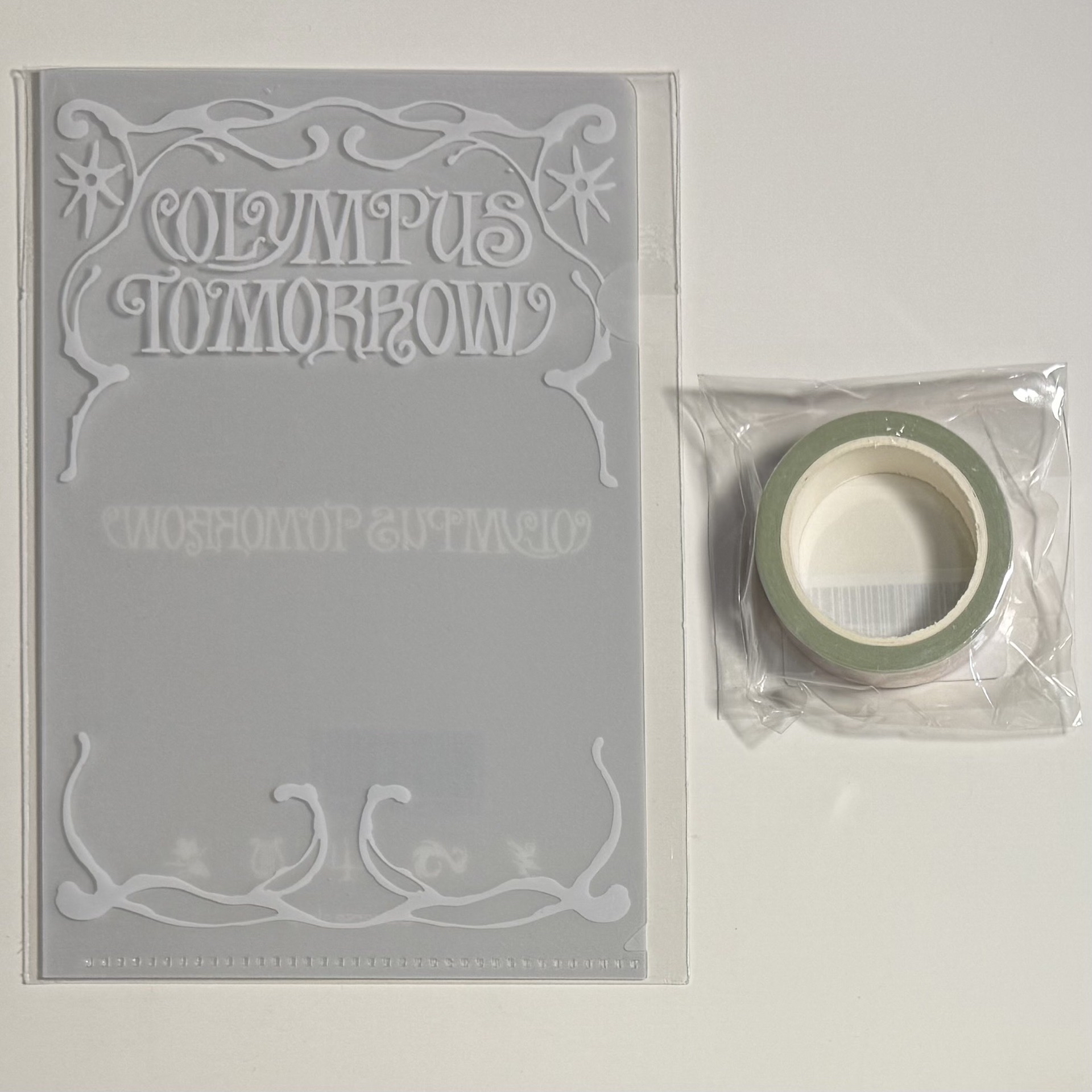 年曆資料夾+紙膠帶