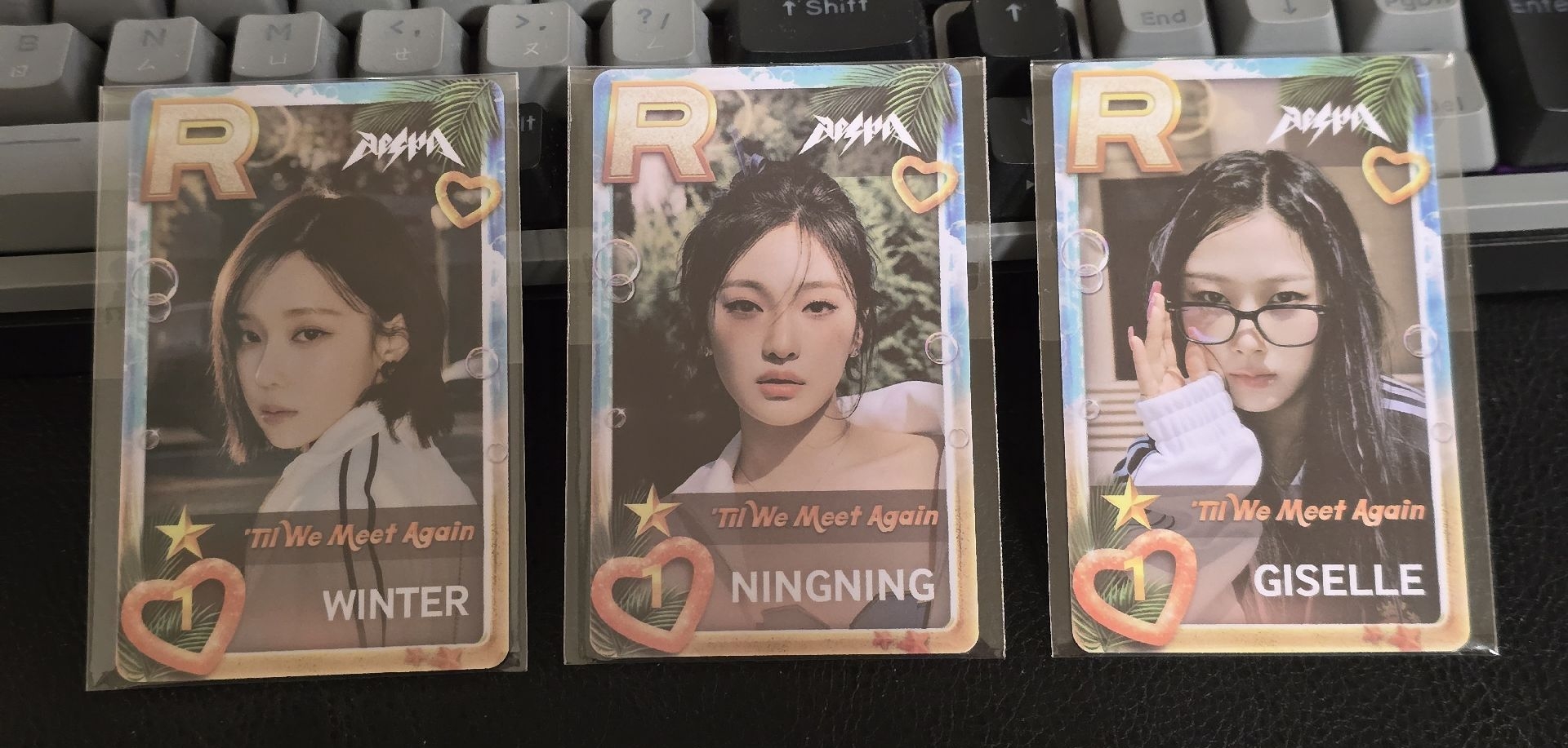 aespa 冬吉寧 遊戲卡 現貨 最佳卡面 spicy造型