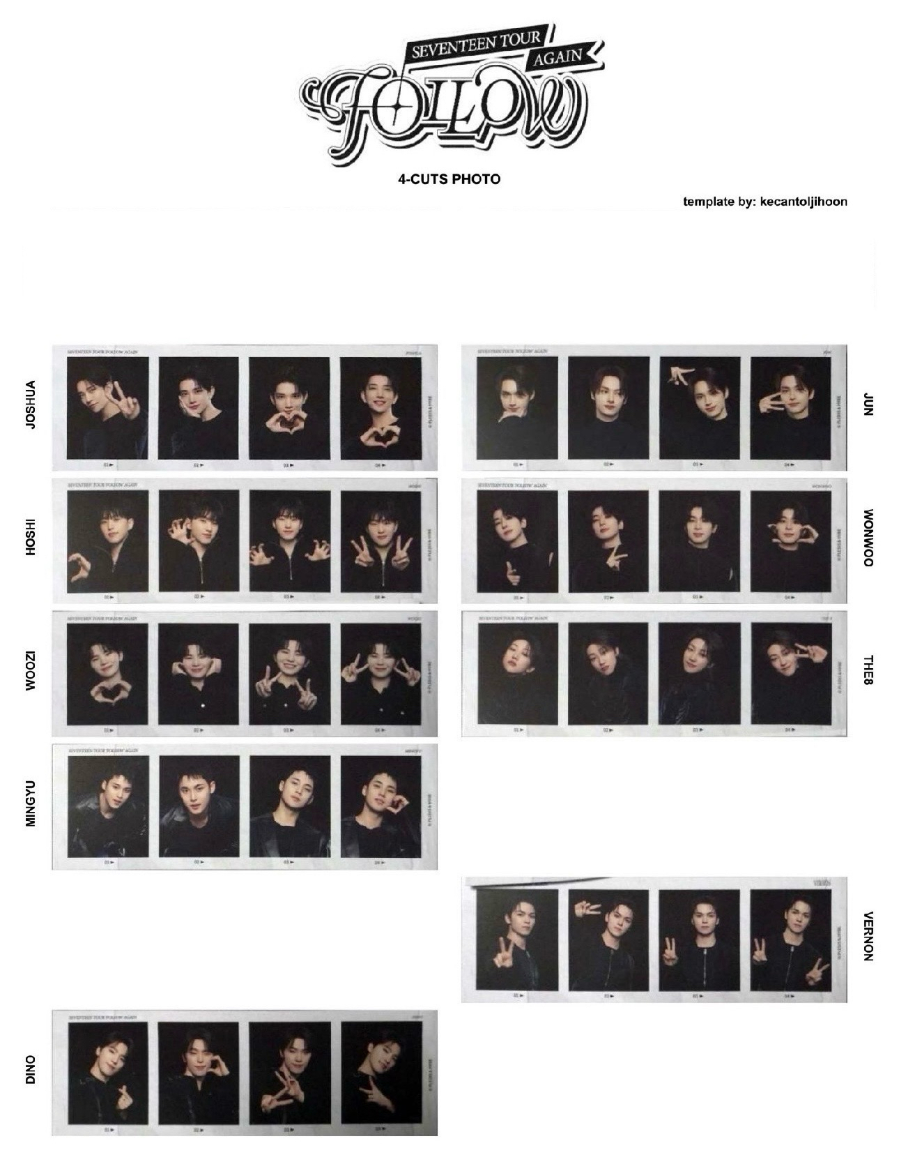 FOLLOW AGAIN 人生四格卡 