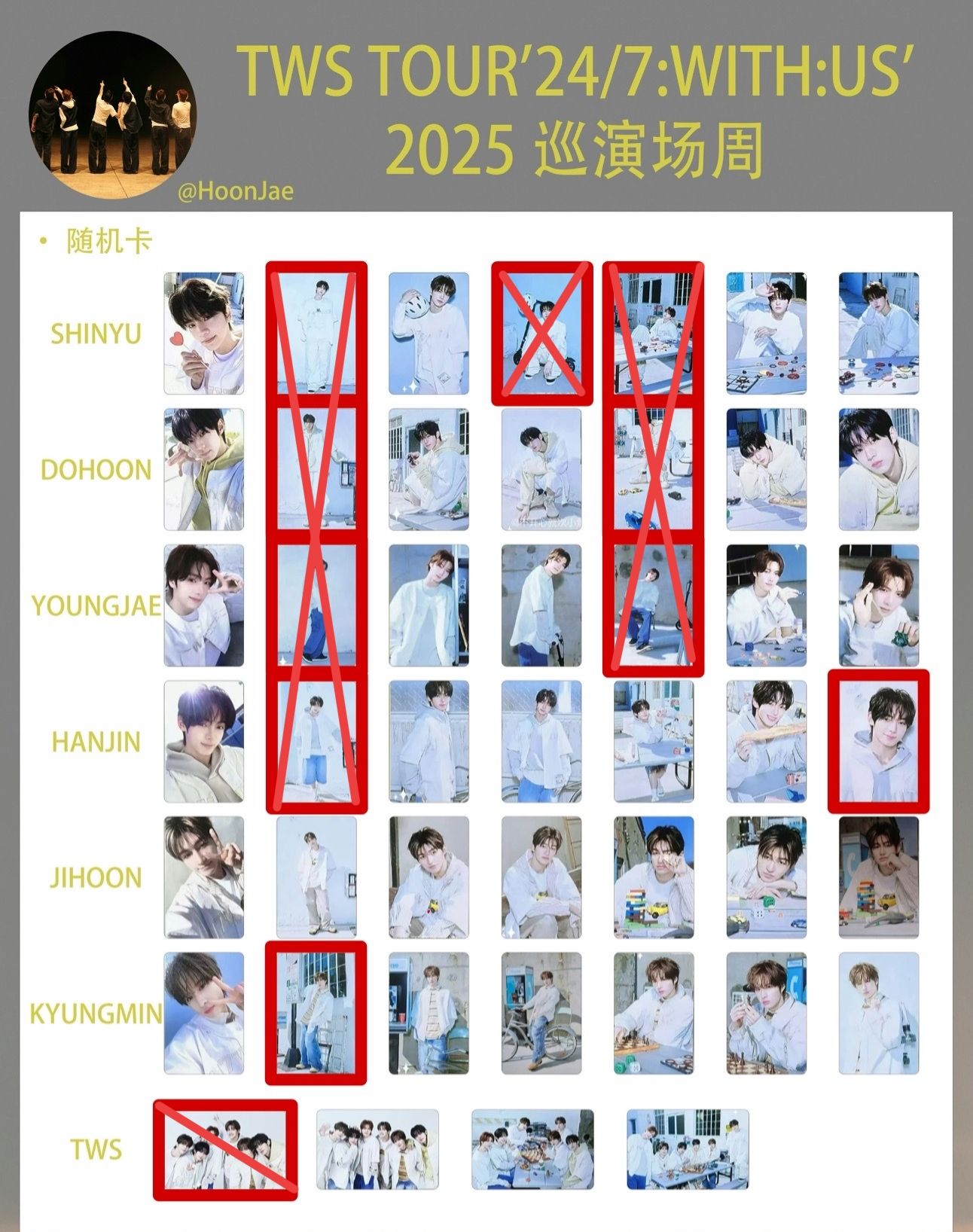 TWS隨機卡包 小卡 演唱會+飯咪