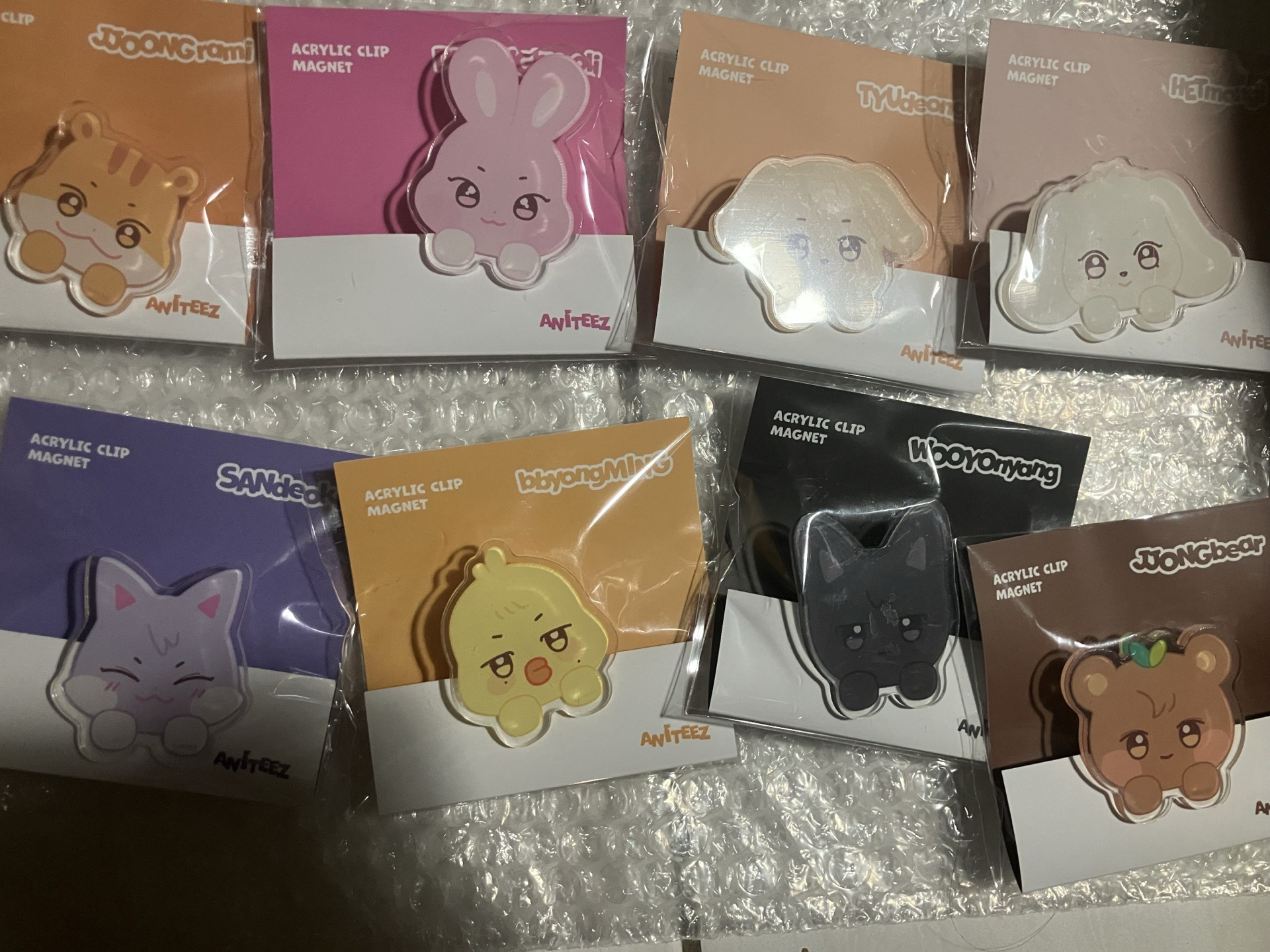 全新未拆磁鐵夾子一套八個