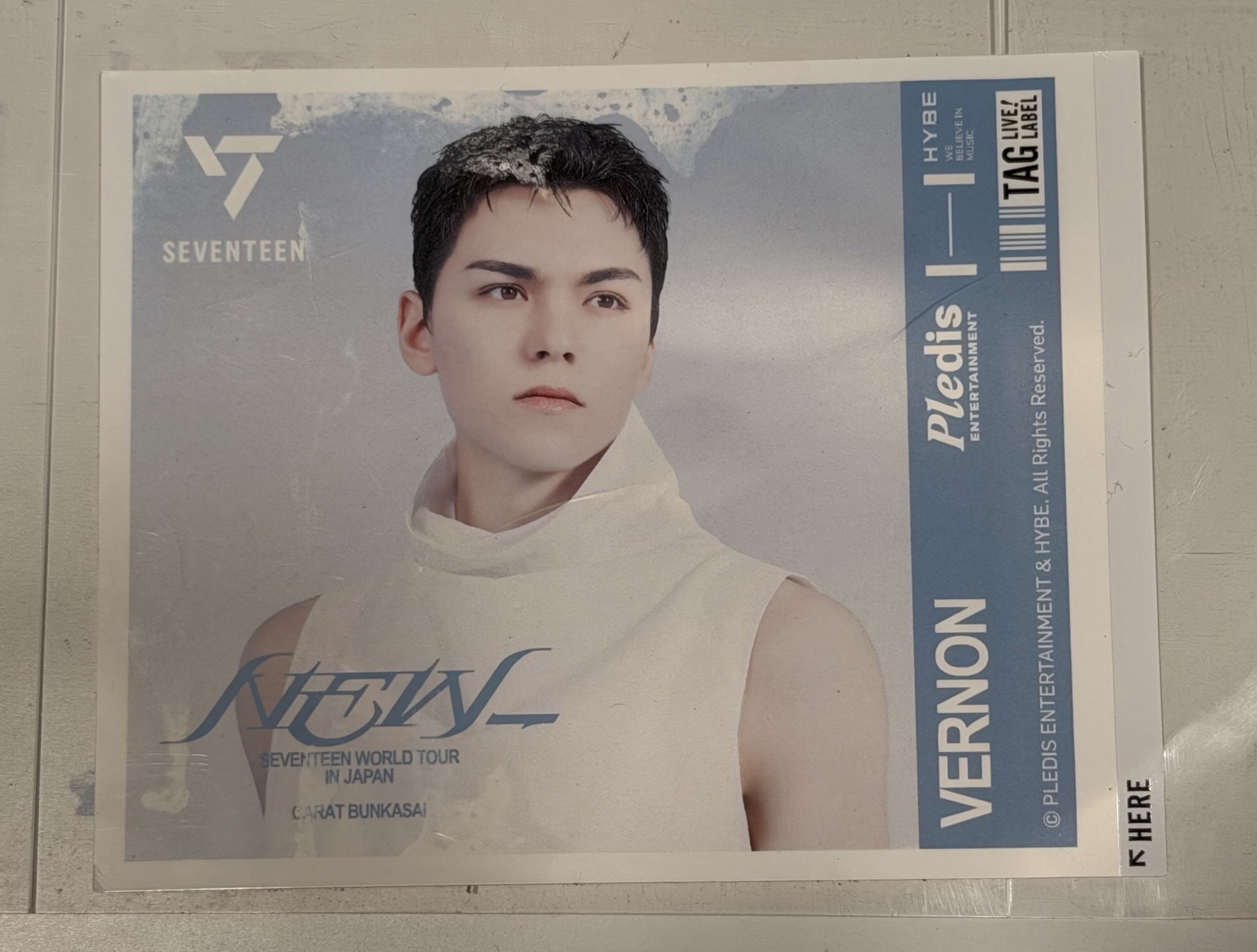 (贈物)NEW__ 日巡 飲料罐貼紙 VERNON