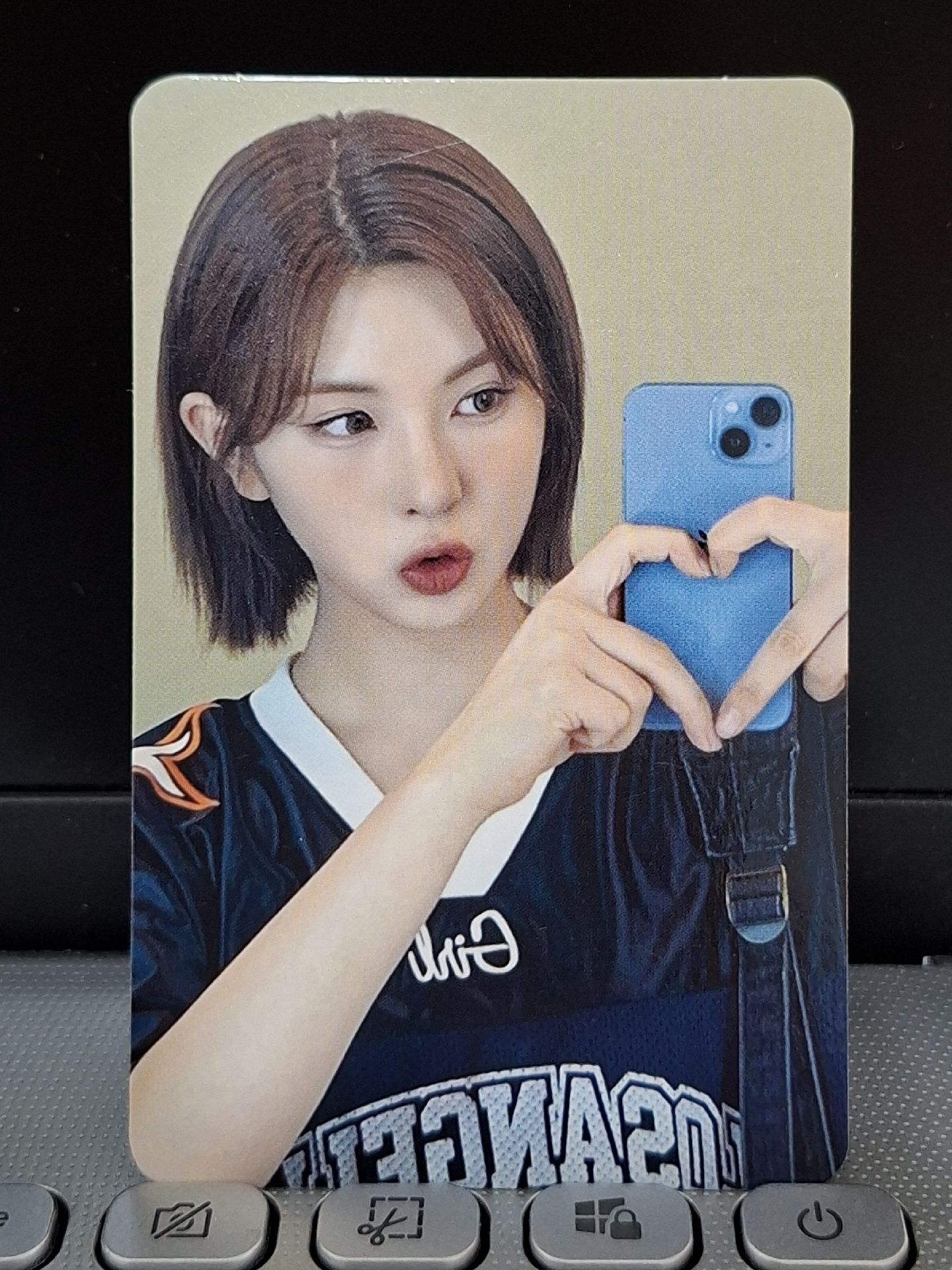 MS 幸運卡 愛心對鏡裴